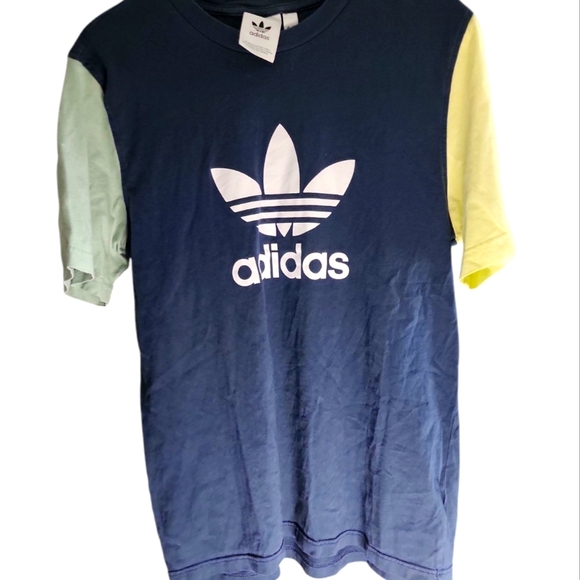 Adidas Blue and Green Short Sleeve Tee - Picture 6 of 6
